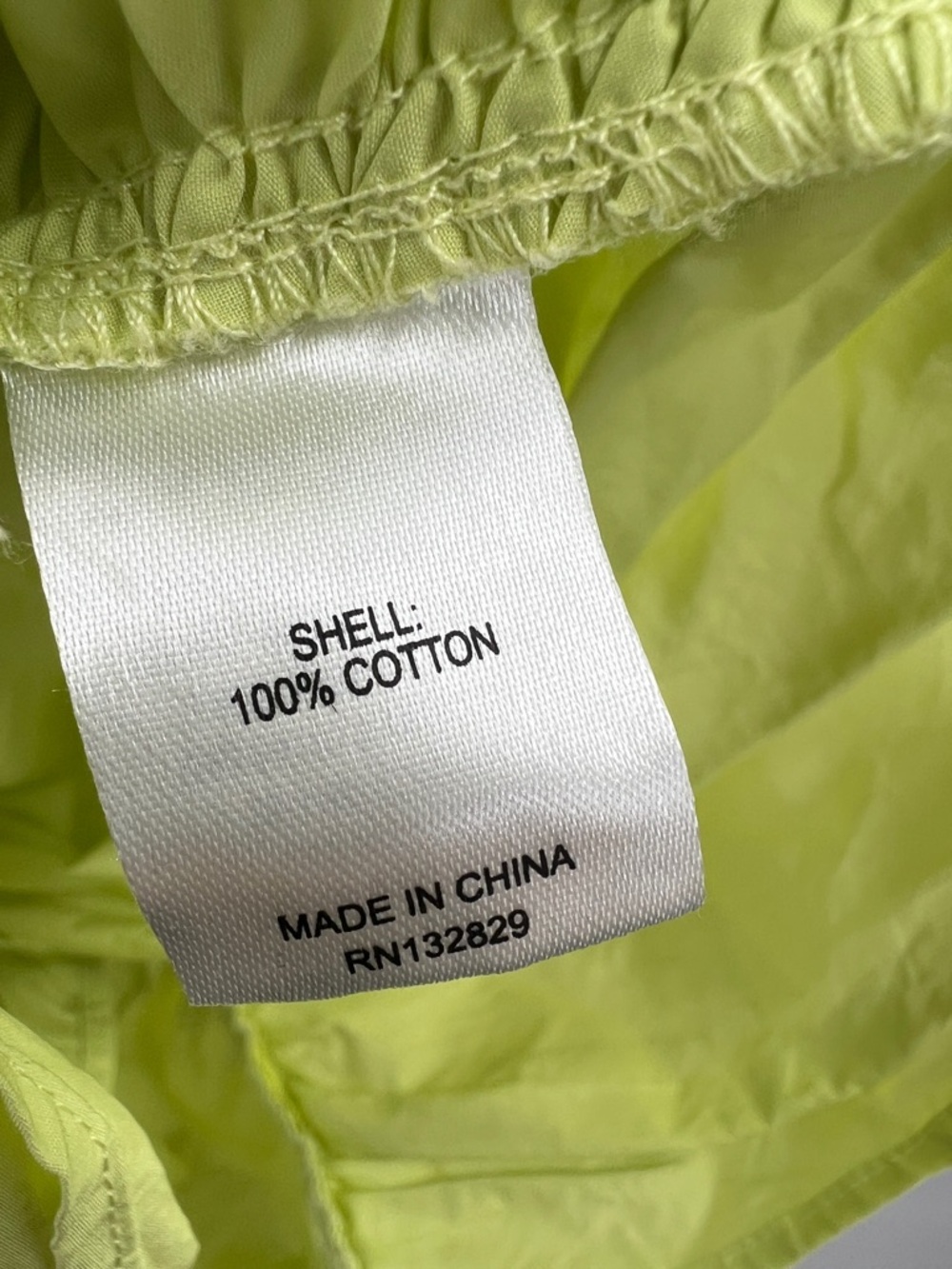 L'Academie Melissa Mini Dress in Lime Green Cotton Ruched size Small - Picture 6 of 7